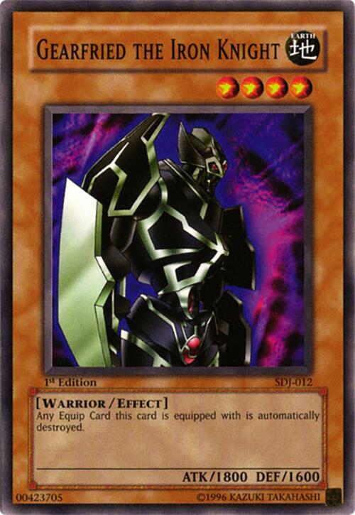 Gearfried the Iron Knight SDJ-012 card from Starter Deck: Joey