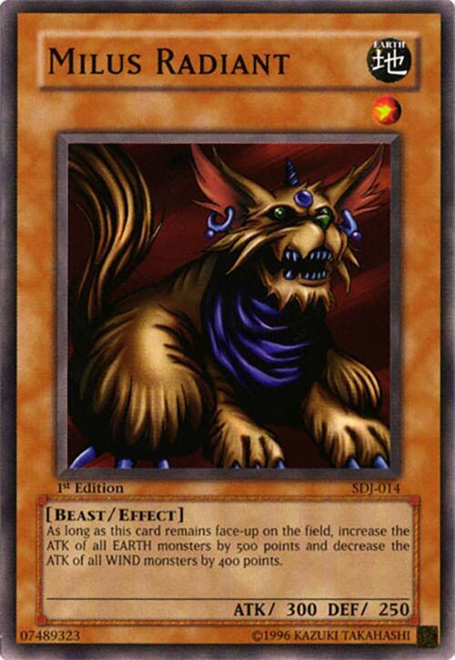 Milus Radiant SDJ-014 card from Starter Deck: Joey