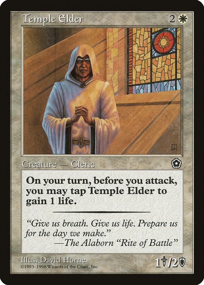 Temple Elder card from Portal Second Age