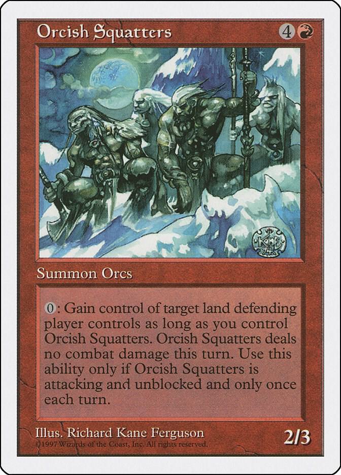 Orcish Squatters card from Fifth Edition