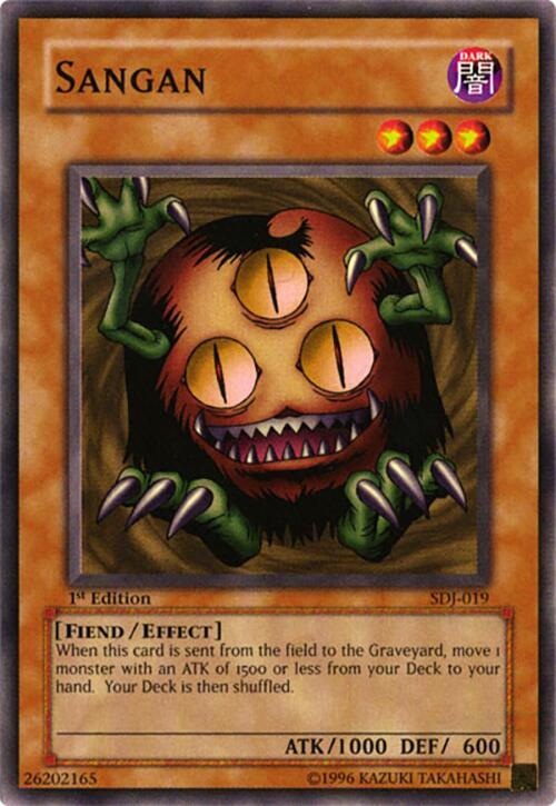 Sangan SDJ-019 card from Starter Deck: Joey