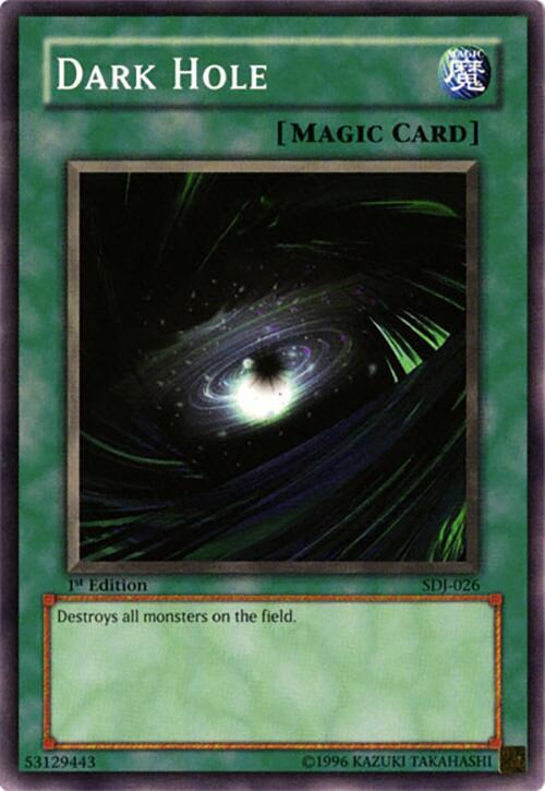Dark Hole SDJ-026 card from Starter Deck: Joey