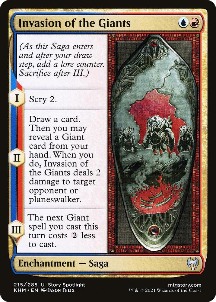 Invasion of the Giants 215 card from Kaldheim