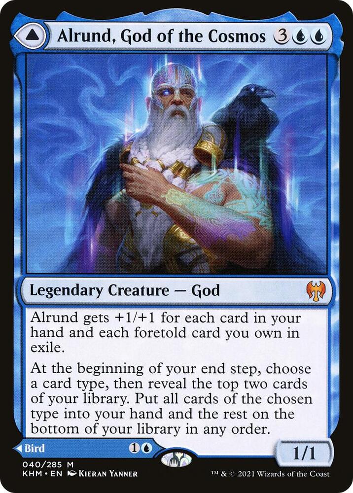 Alrund, God of the Cosmos 40 card from Kaldheim