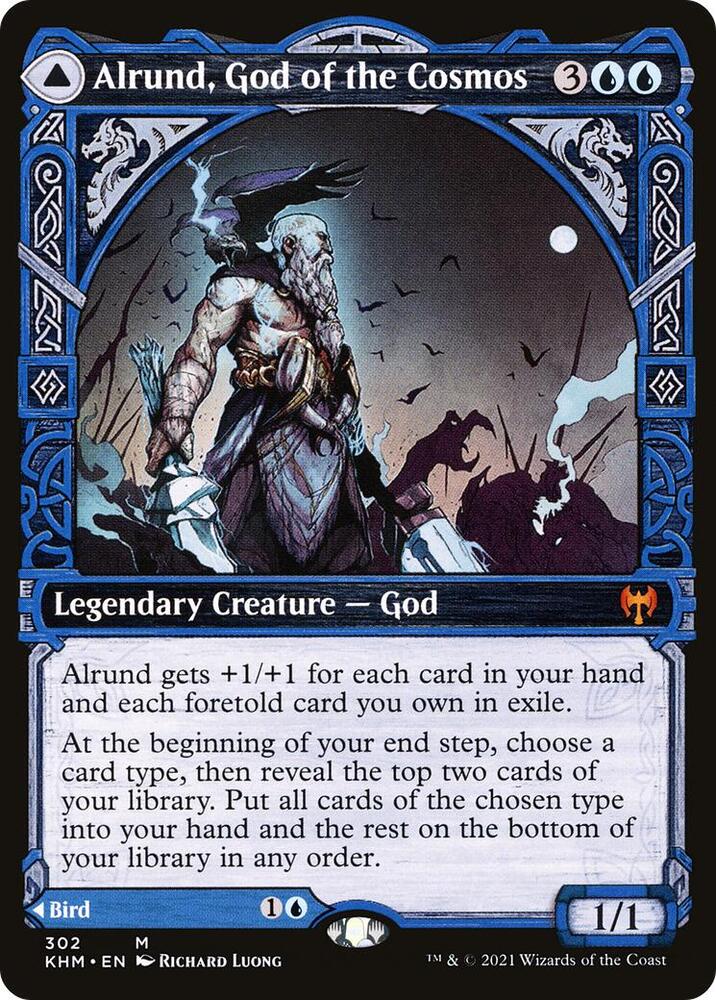 Alrund, God of the Cosmos (Showcase) 302 card from Kaldheim