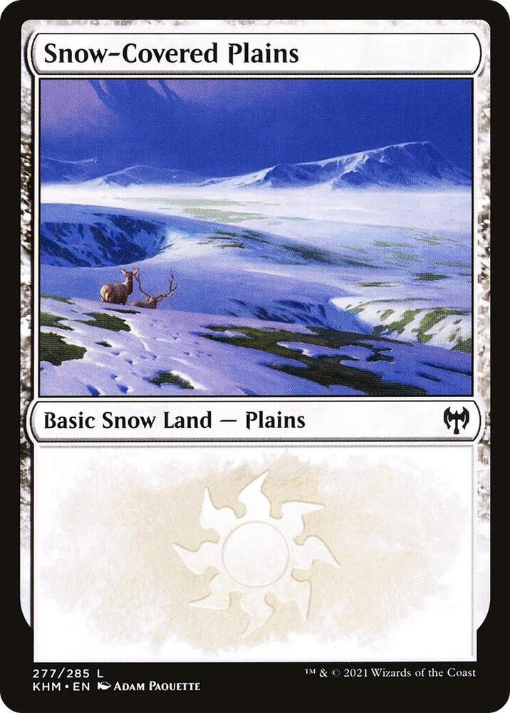 Snow-Covered Plains 277 card from Kaldheim