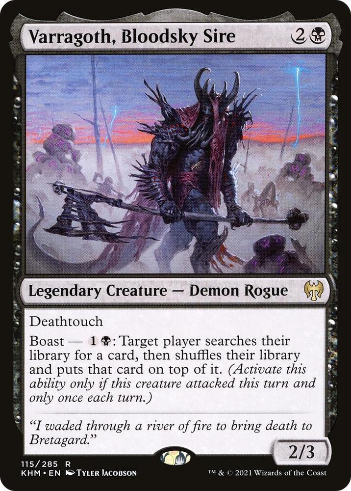 Varragoth, Bloodsky Sire 115 card from Kaldheim