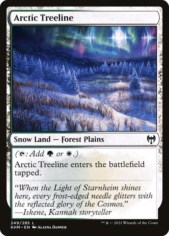 Arctic Treeline 249 card from Kaldheim