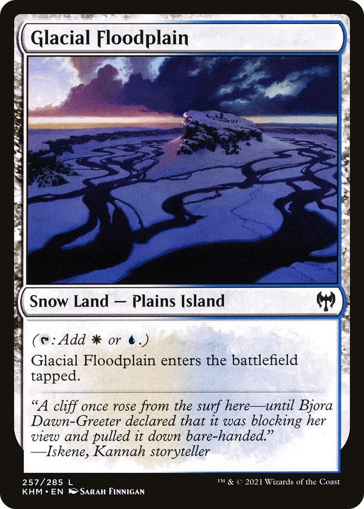 Glacial Floodplain 257 card from Kaldheim