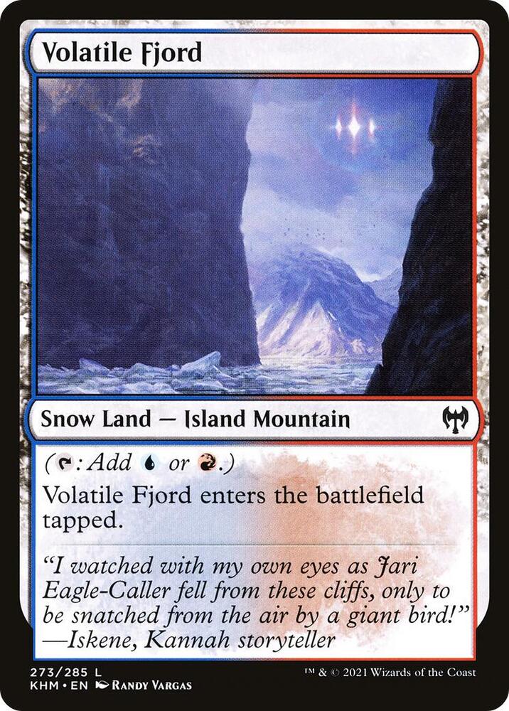 Volatile Fjord 273 card from Kaldheim