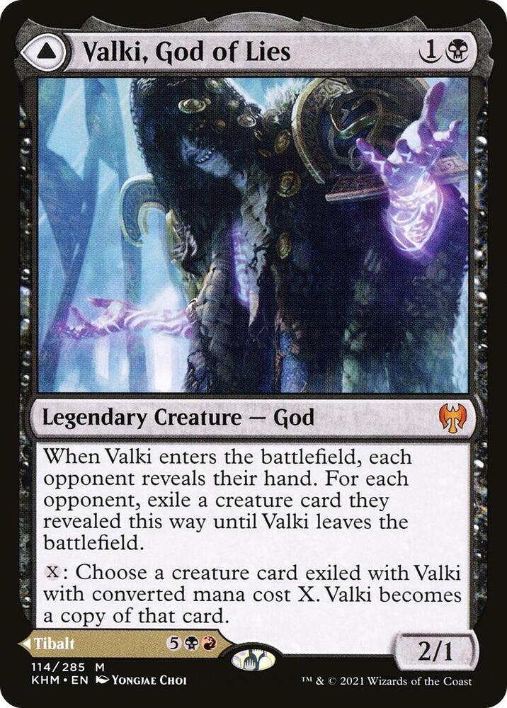 Valki, God of Lies 114 card from Kaldheim