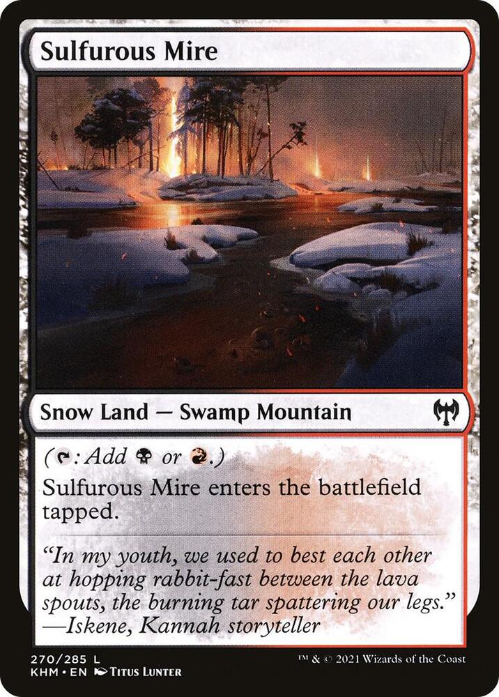 Sulfurous Mire 270 card from Kaldheim