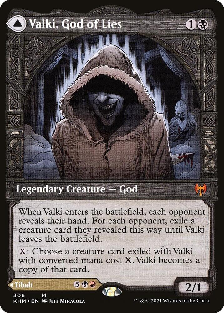 Valki, God of Lies (Showcase) 308 card from Kaldheim