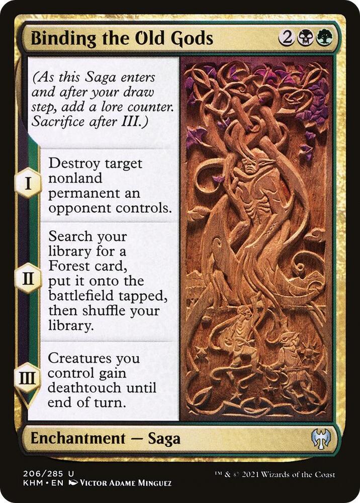 Binding the Old Gods 206 card from Kaldheim