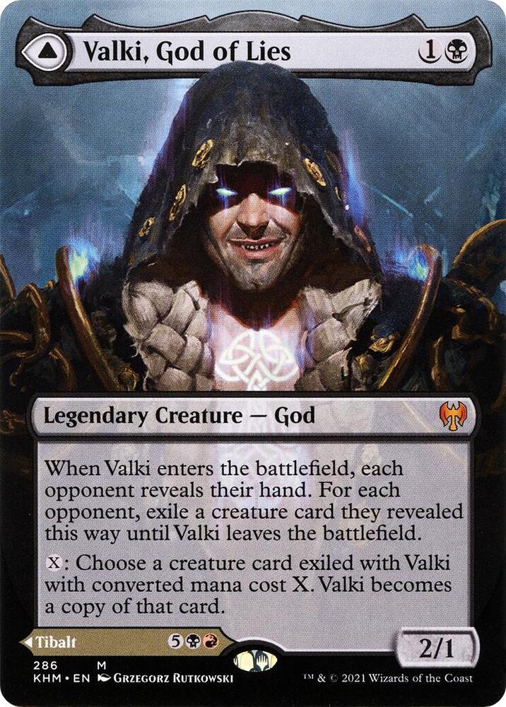 Valki, God of Lies (Borderless) 286 card from Kaldheim