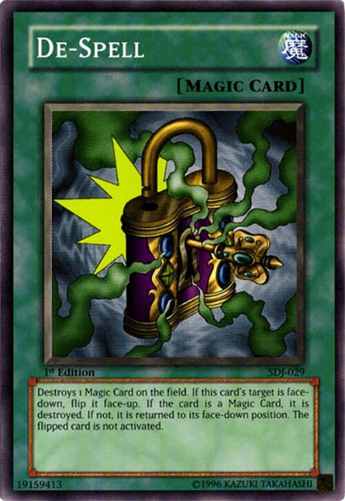 De-Spell SDJ-029 card from Starter Deck: Joey
