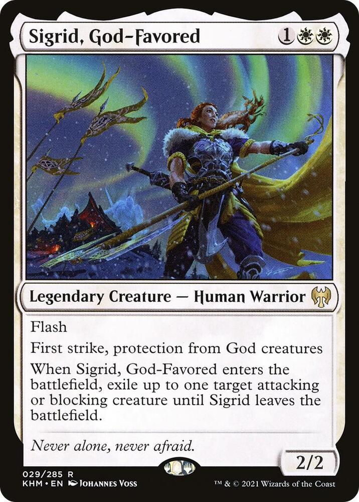 Sigrid, God-Favored 29 card from Kaldheim