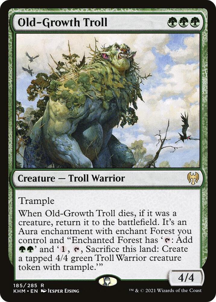 Old-Growth Troll 185 card from Kaldheim