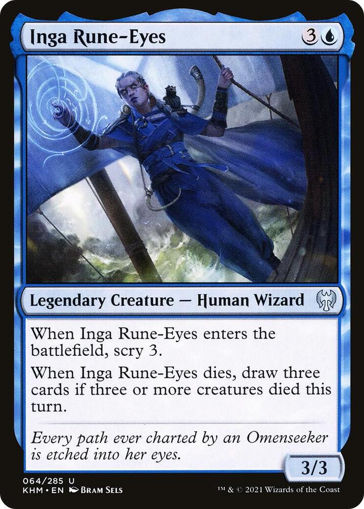 Inga Rune-Eyes 64 card from Kaldheim
