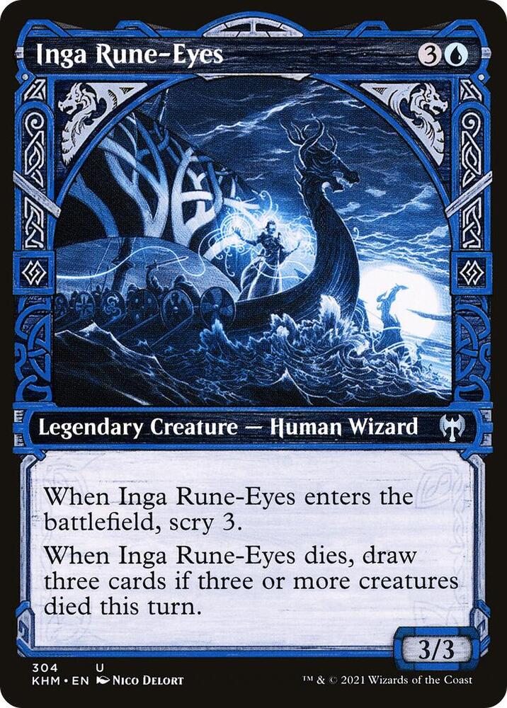 Inga Rune-Eyes (Showcase) 304 card from Kaldheim