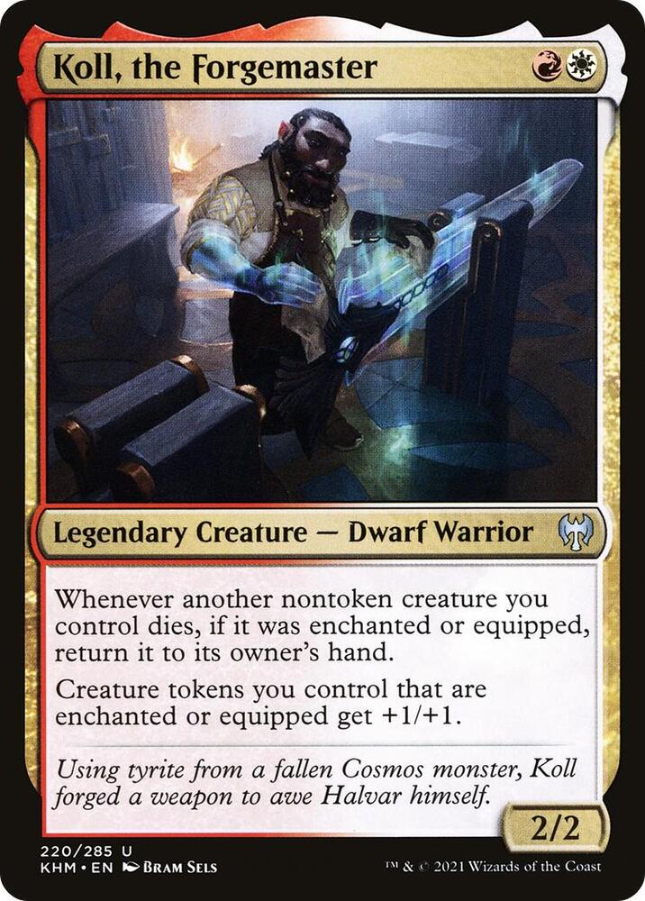 Koll, the Forgemaster 220 card from Kaldheim