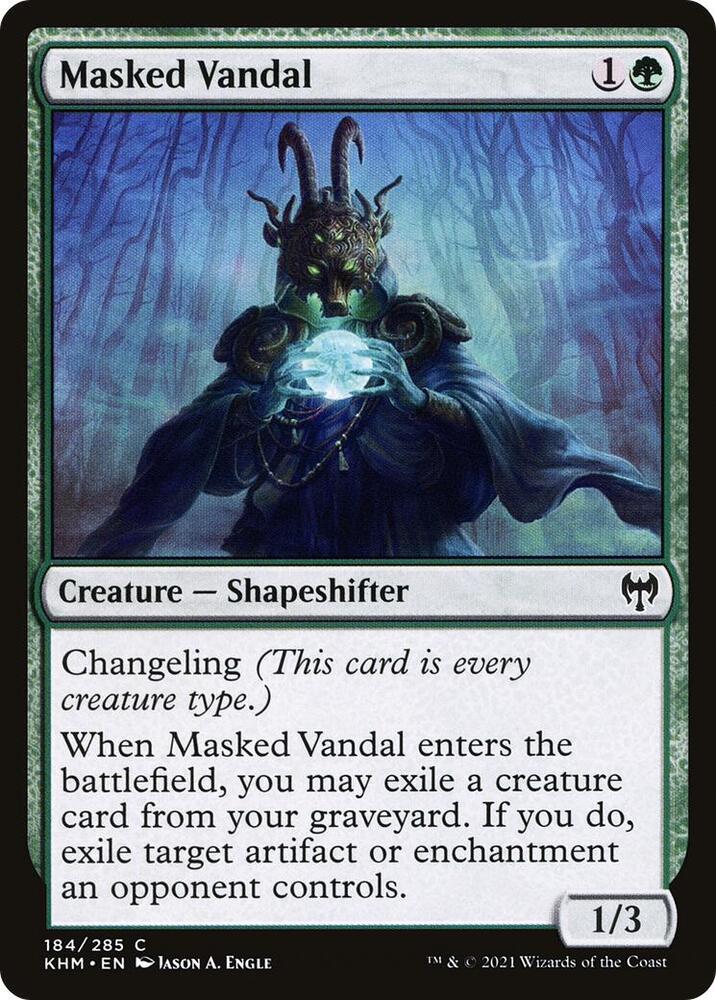 Masked Vandal 184 card from Kaldheim