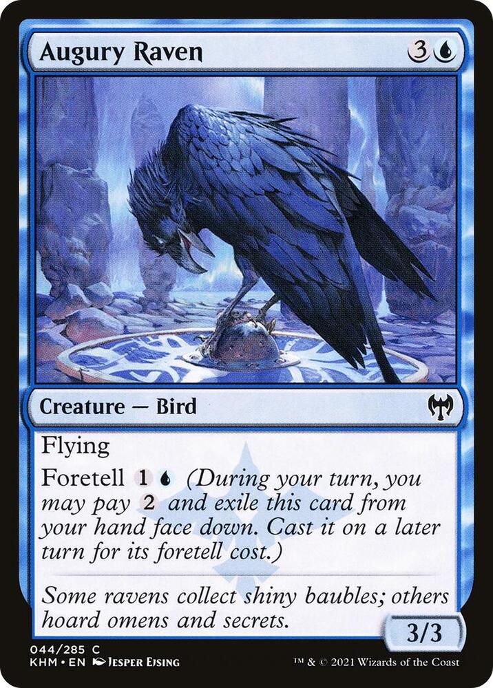 Augury Raven 44 card from Kaldheim
