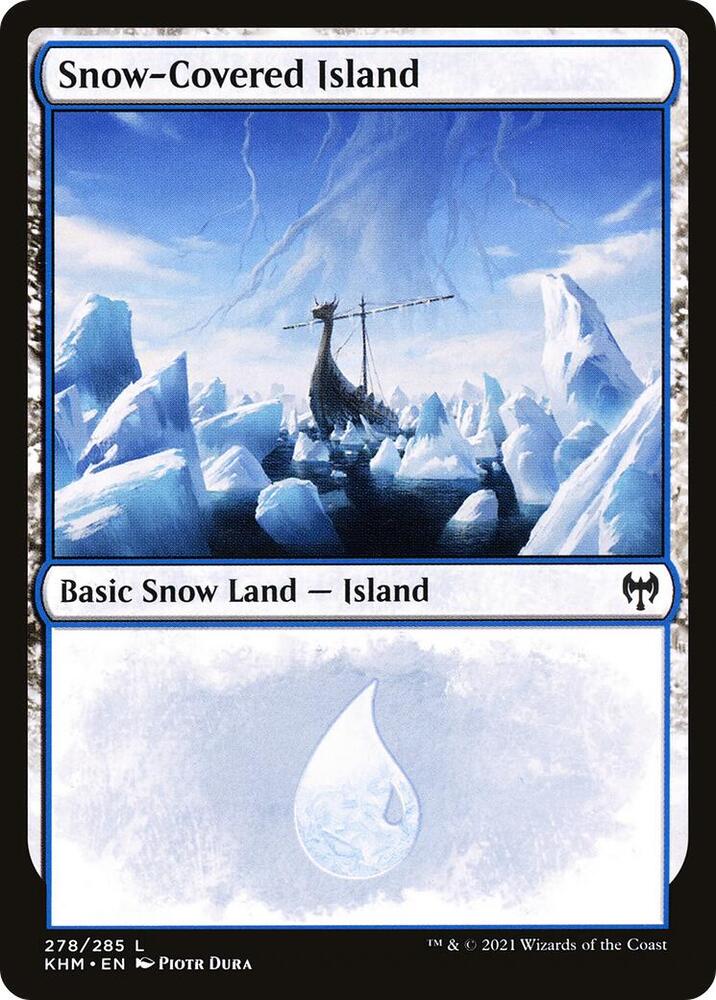 Snow-Covered Island 278 card from Kaldheim