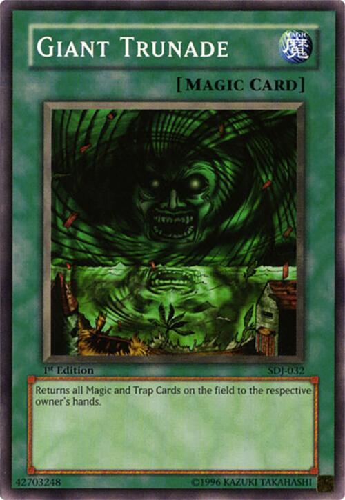 Giant Trunade SDJ-032 card from Starter Deck: Joey