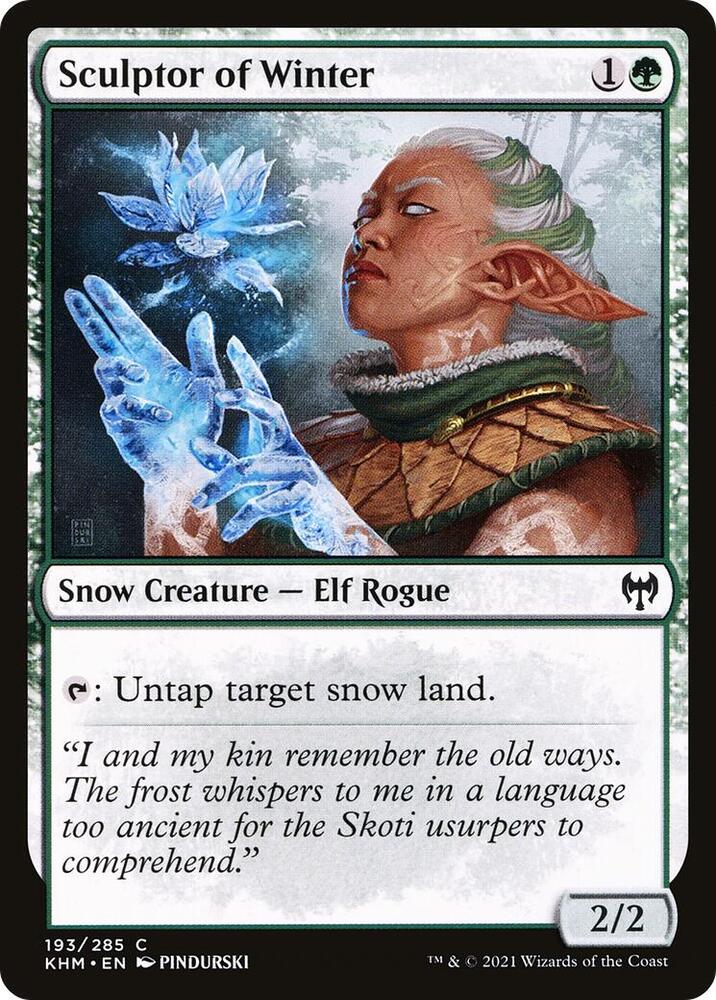 Sculptor of Winter 193 card from Kaldheim