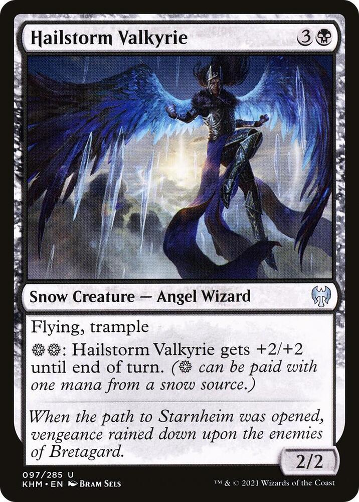 Hailstorm Valkyrie 97 card from Kaldheim