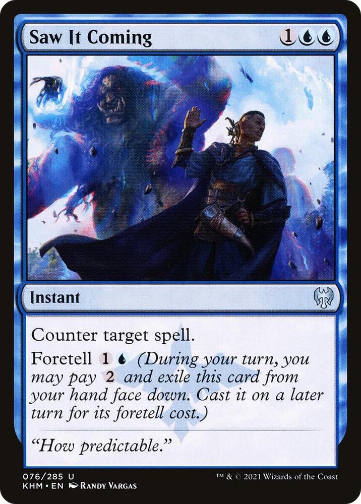 Saw It Coming 76 card from Kaldheim