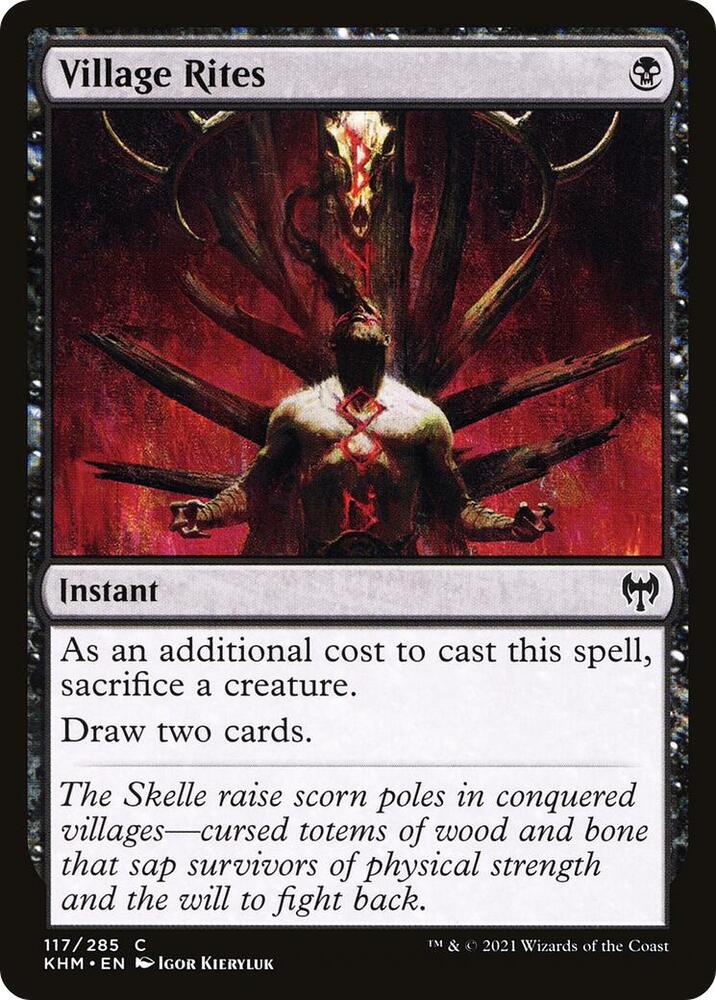 Village Rites 117 card from Kaldheim