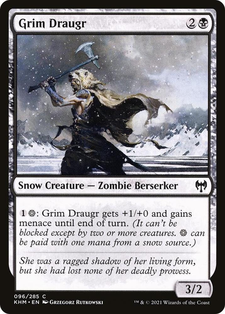 Grim Draugr 96 card from Kaldheim