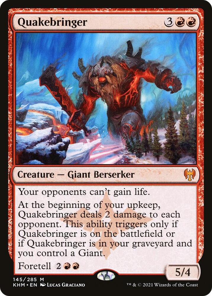 Quakebringer 145 card from Kaldheim