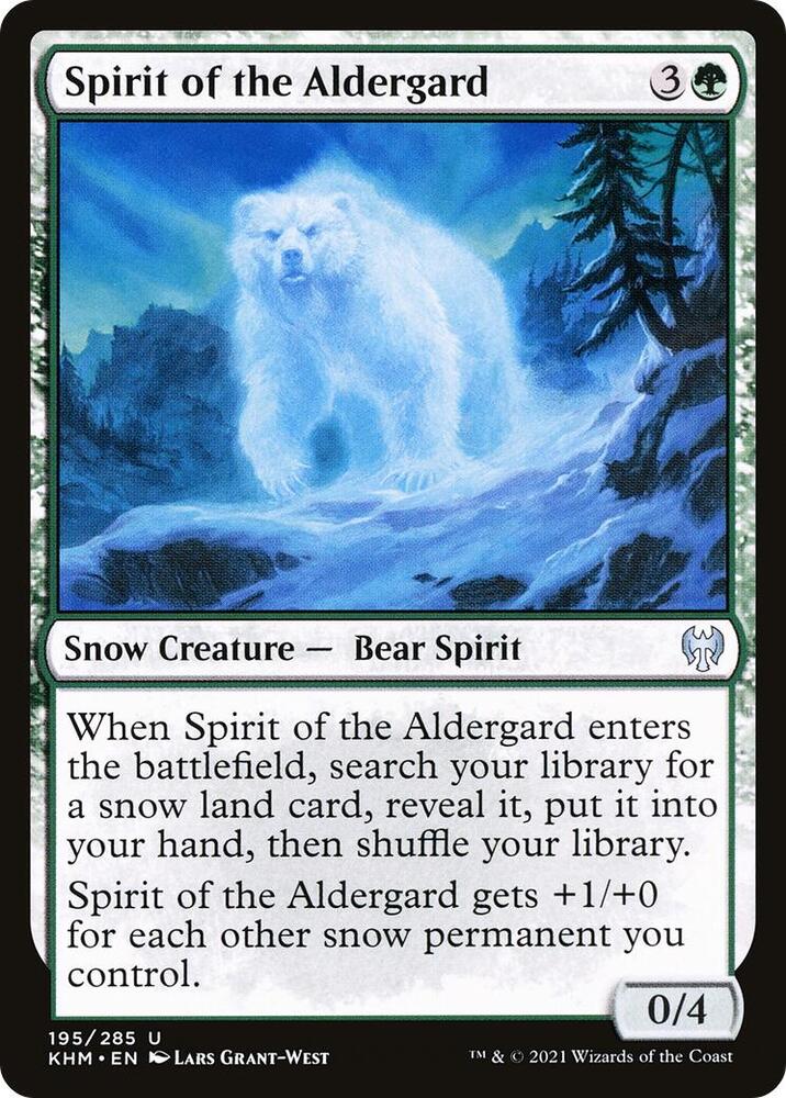 Spirit of the Aldergard 195 card from Kaldheim
