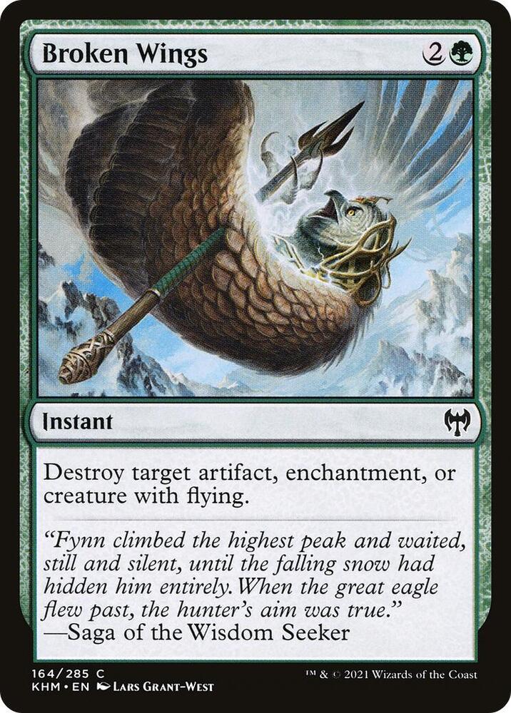 Broken Wings 164 card from Kaldheim