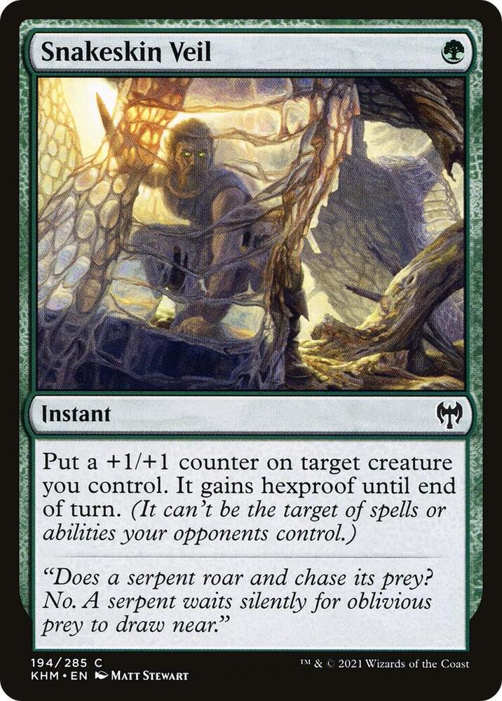Snakeskin Veil 194 card from Kaldheim