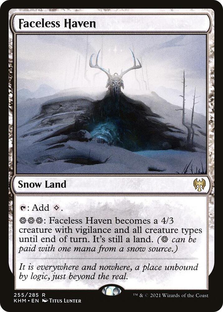 Faceless Haven 255 card from Kaldheim