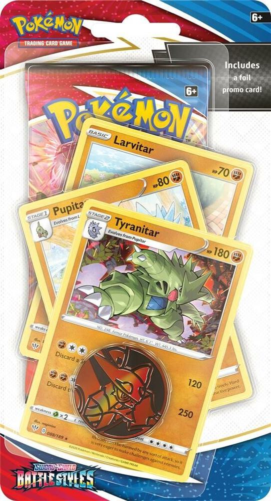 Battle Styles Premium Checklane Blister [Tyranitar] sealed product from SWSH05: Battle Styles