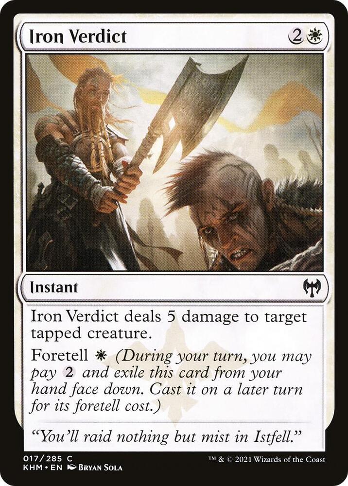 Iron Verdict 17 card from Kaldheim