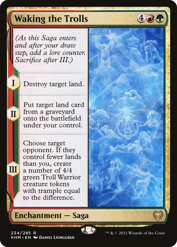 Waking the Trolls 234 card from Kaldheim