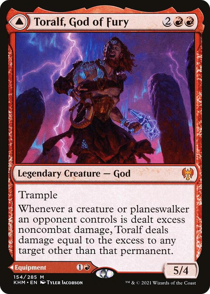 Toralf, God of Fury 154 card from Kaldheim