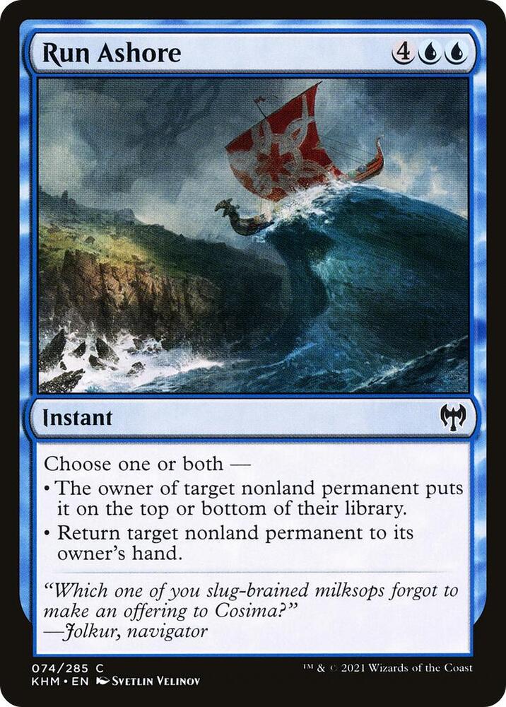 Run Ashore 74 card from Kaldheim