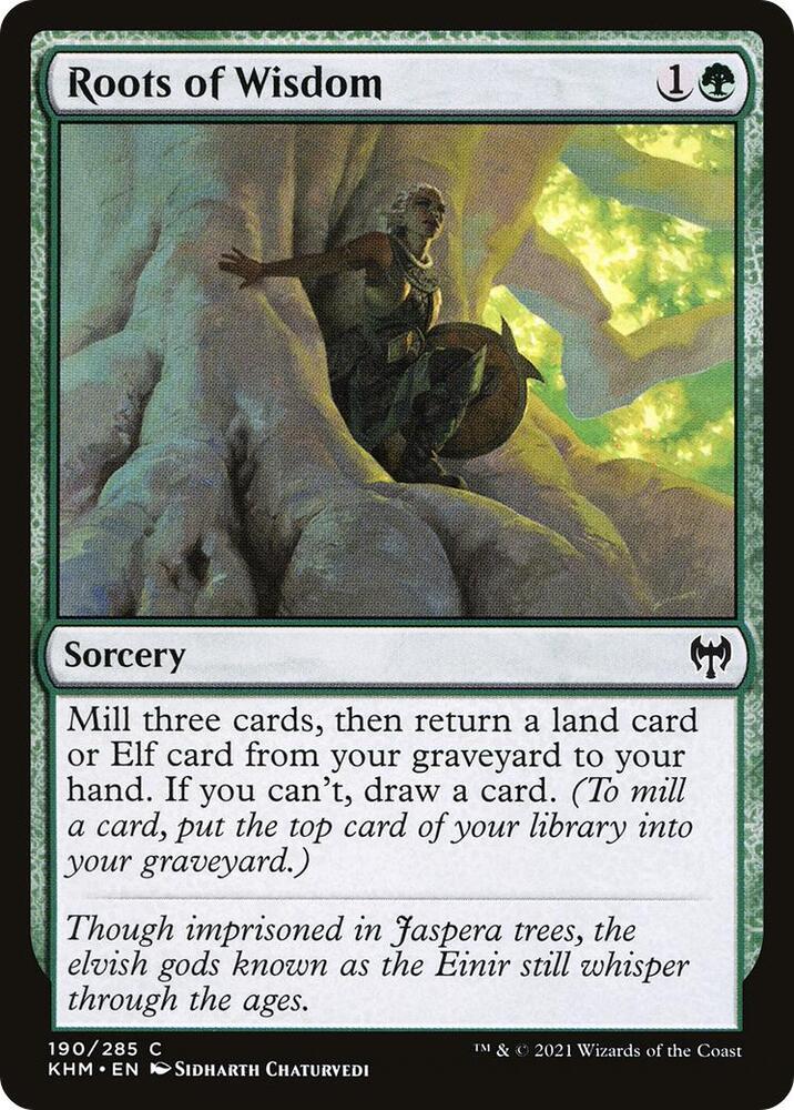 Roots of Wisdom 190 card from Kaldheim