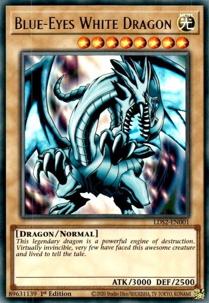 Blue-Eyes White Dragon LDS2-EN001 card from Legendary Duelists: Season 2