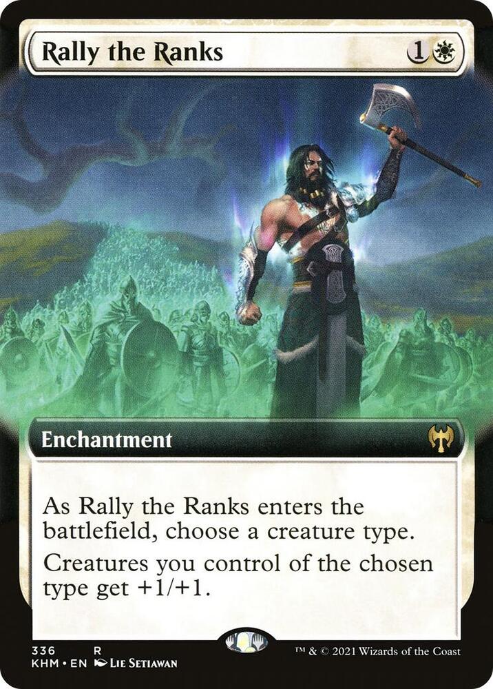 Rally the Ranks (Extended Art) 336 card from Kaldheim