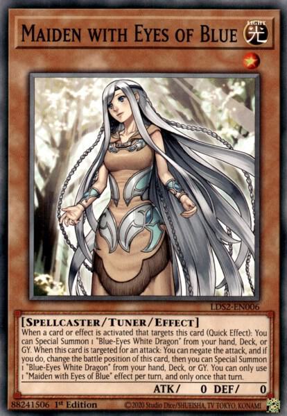 Maiden with Eyes of Blue LDS2-EN006 card from Legendary Duelists: Season 2