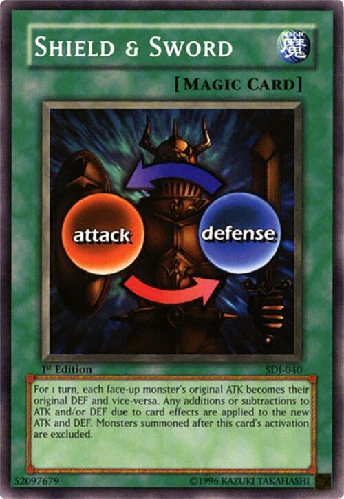 Shield & Sword SDJ-040 card from Starter Deck: Joey