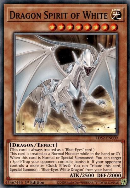 Dragon Spirit of White LDS2-EN009 card from Legendary Duelists: Season 2